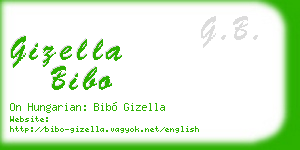 gizella bibo business card